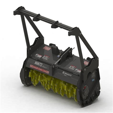 series ii skid steer mulcher attachment - bradco|bradco skid steer mulcher parts.